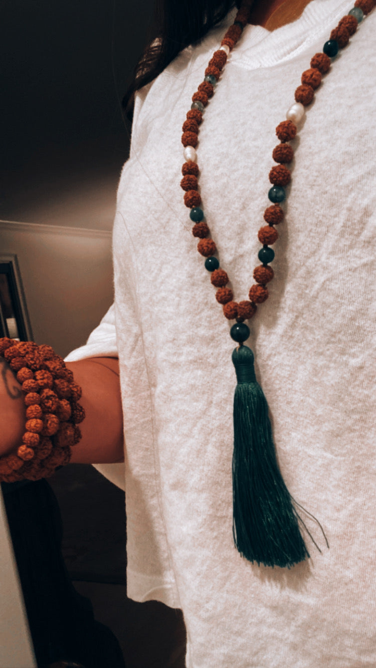 Handmade Rudraksha Mala Beads From Ubud Bali Indonesia