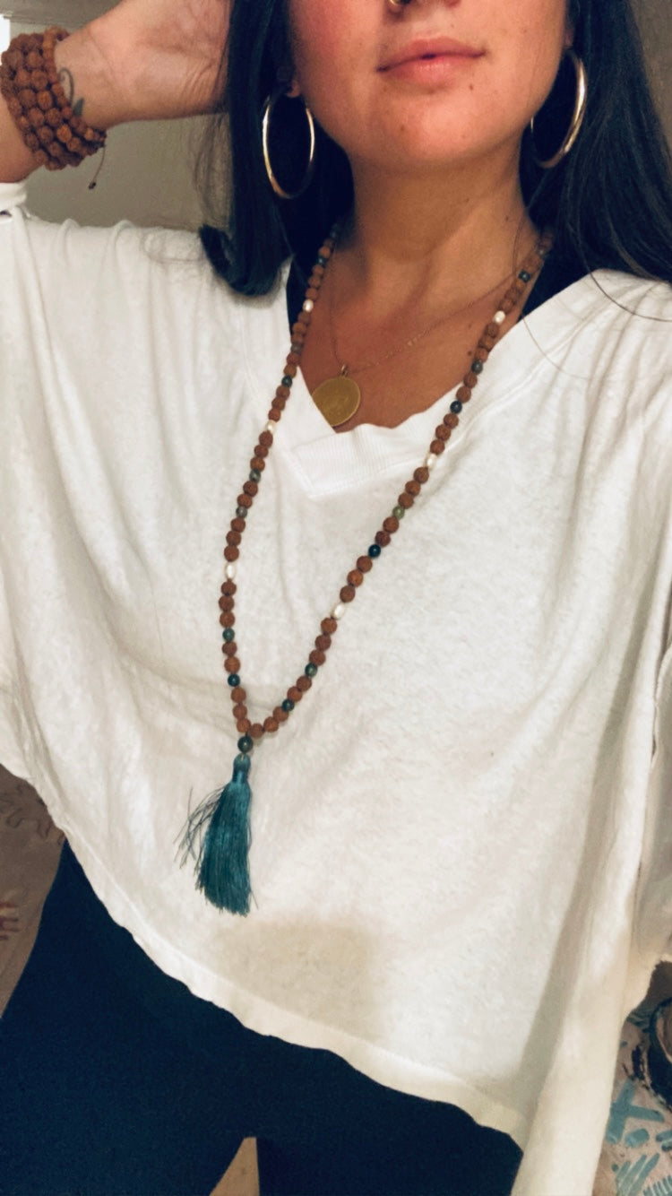 Handmade Rudraksha Mala Beads From Ubud Bali Indonesia