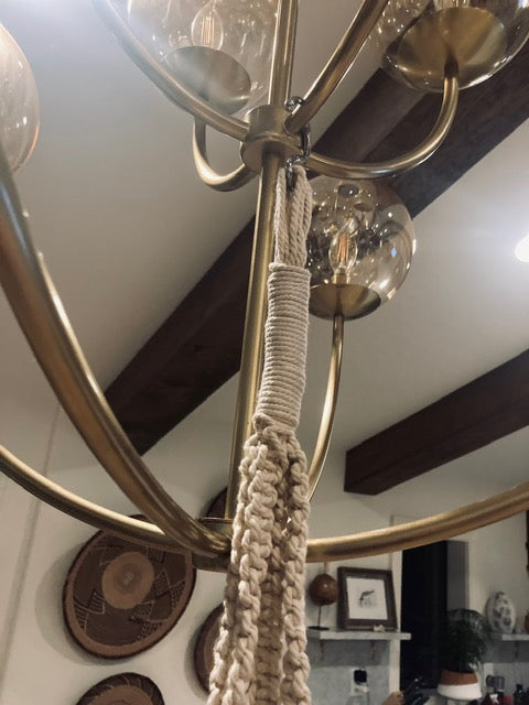 Macrame Plant Hanger For Kokedama or Pot