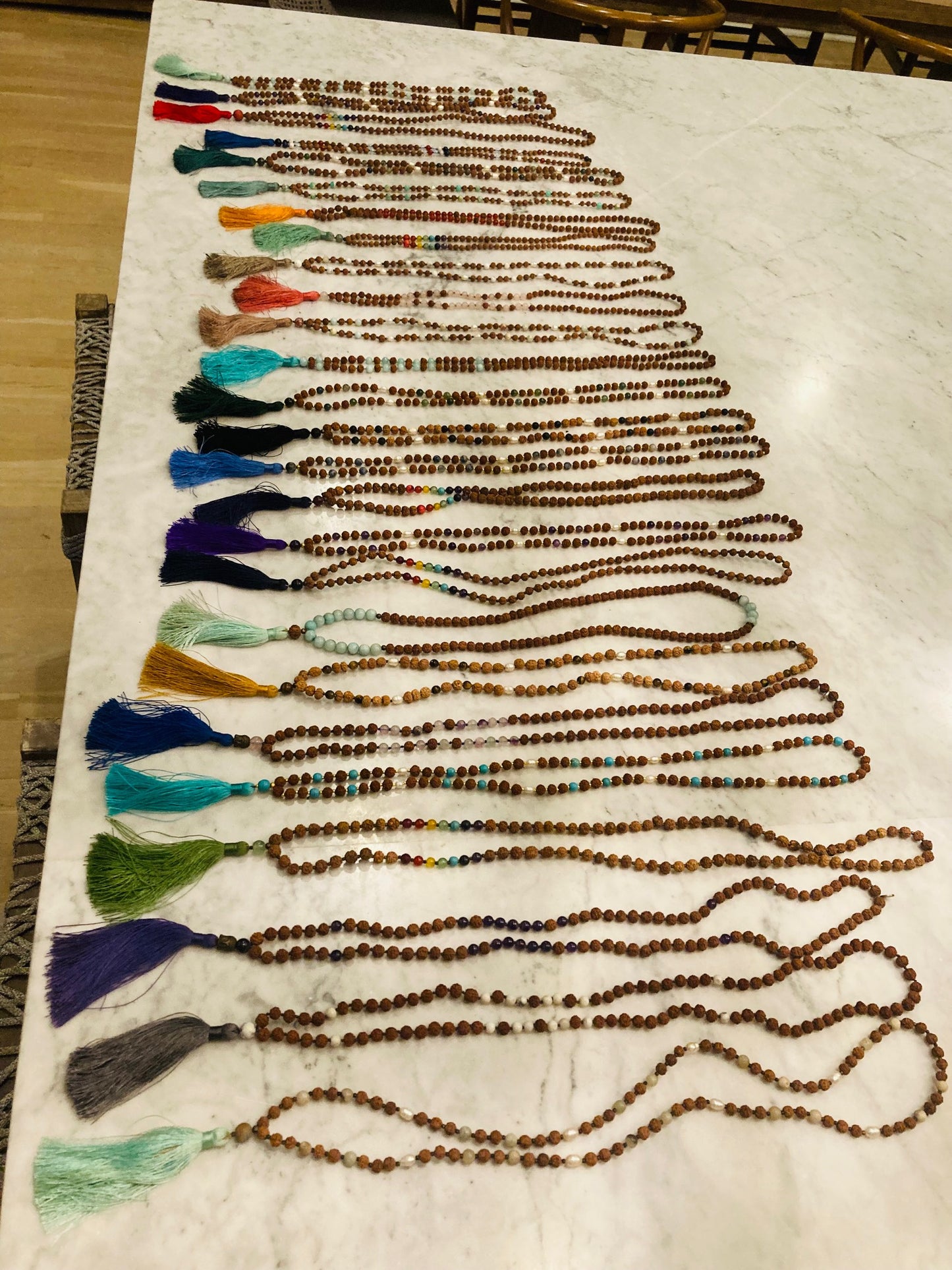 Handmade Rudraksha Mala Beads From Ubud Bali Indonesia