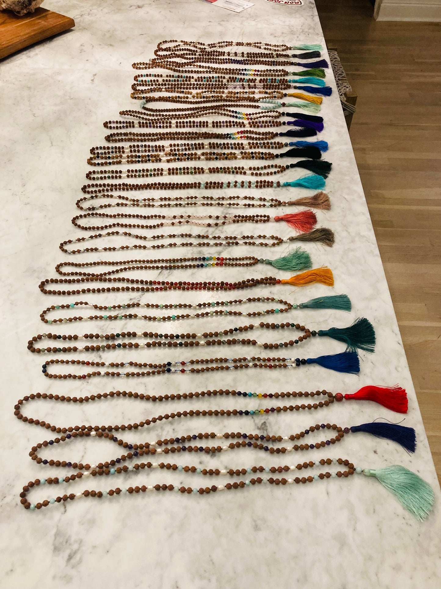 Handmade Rudraksha Mala Beads From Ubud Bali Indonesia
