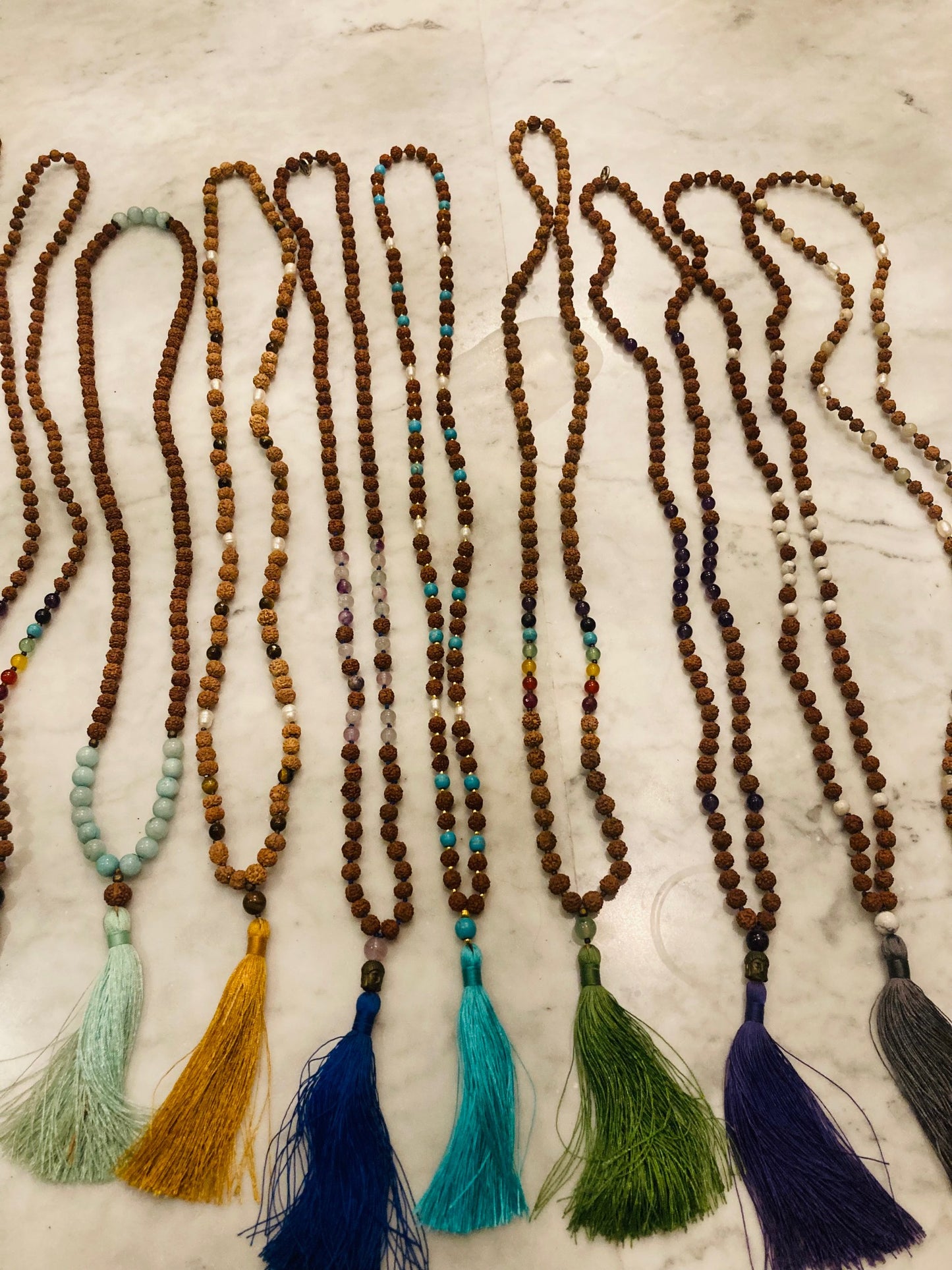 Handmade Rudraksha Mala Beads From Ubud Bali Indonesia