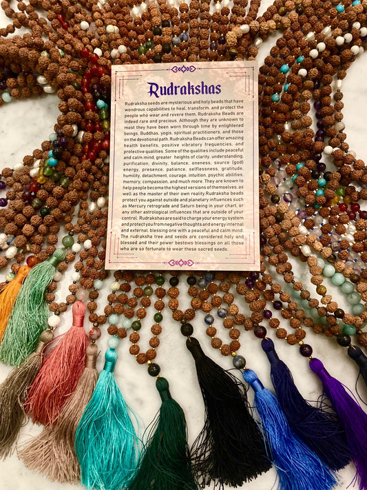 Handmade Rudraksha Mala Beads From Ubud Bali Indonesia